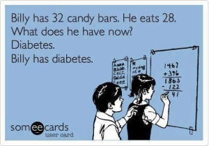 Candy Bar Math Causes Diabetes